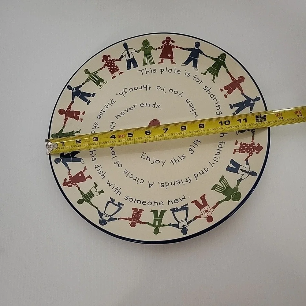 Cracker Barrel USA Susan Winget Design Sharing Family‎ Chop Plate